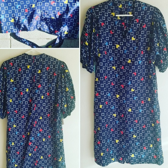 Vintage Dresses & Skirts - Vintage Geo Print dress